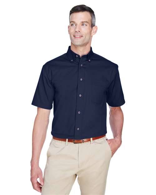 Harriton M500S - Men's Easy Blend™ Twill Dress Shirt with Stain-Release