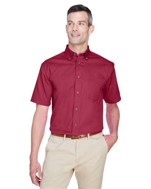 Harriton M500S - Men's Easy Blend™ Twill Dress Shirt with Stain-Release