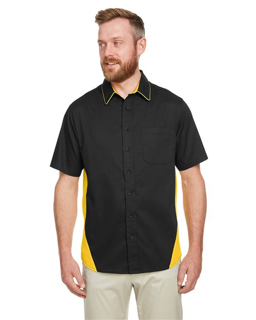 Harriton M586 - Men's Flash IL Colorblock Shirt