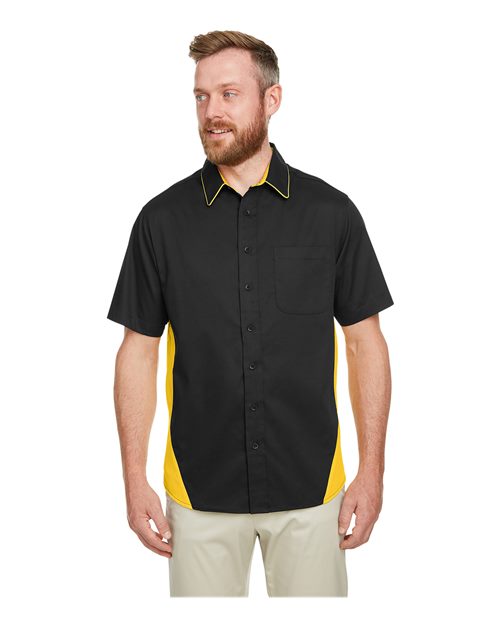 Harriton M586 - Men's Flash IL Colorblock Shirt
