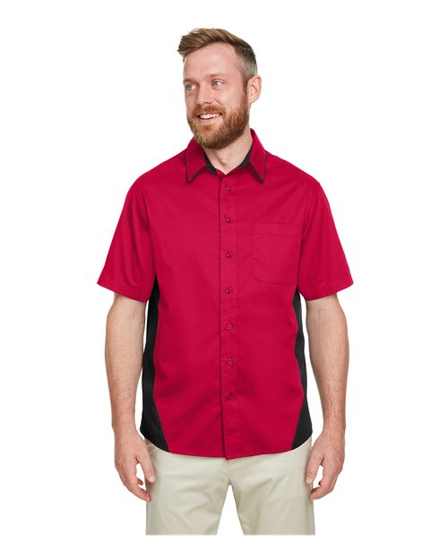 Harriton M586 - Men's Flash IL Colorblock Shirt