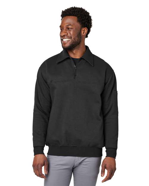 Harriton M712 - Unisex ClimaBloc™ Heavyweight Tactical Quarter-Zip Pullover