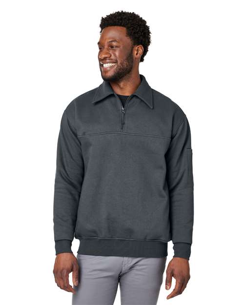 Harriton M712 - Unisex ClimaBloc™ Heavyweight Tactical Quarter-Zip Pullover