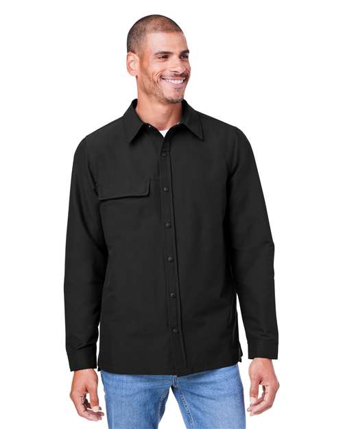 Harriton M72 - Unisex Flex Twill Overshirt Jacket