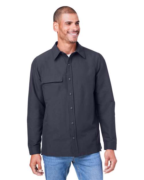 Harriton M72 - Unisex Flex Twill Overshirt Jacket