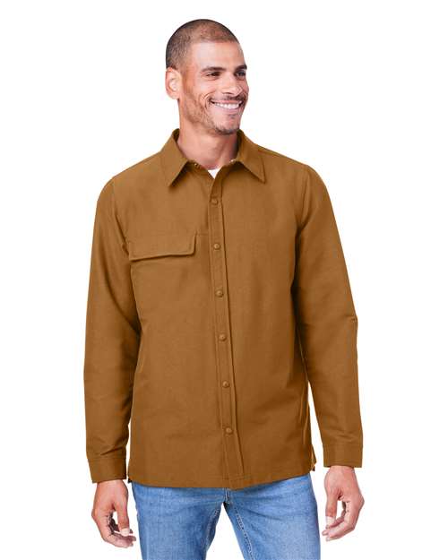 Harriton M72 - Unisex Flex Twill Overshirt Jacket