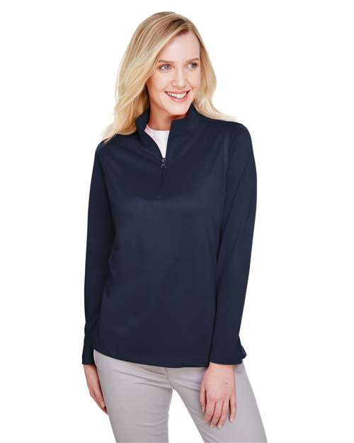 Harriton M748W - Women's Advantage Snag Protection Plus Quarter-Zip Pullover