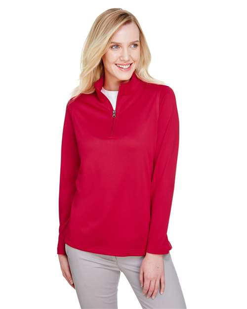Harriton M748W - Women's Advantage Snag Protection Plus Quarter-Zip Pullover
