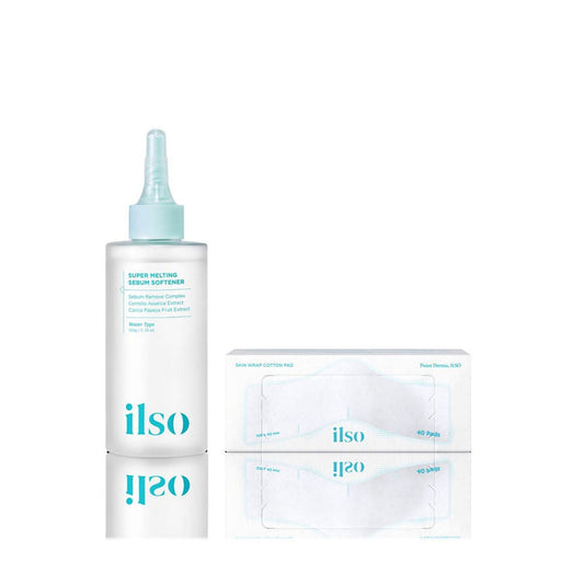 Ilso Super Melting Sebum Softener 150g + Skin Wrap Cotton Pad Set