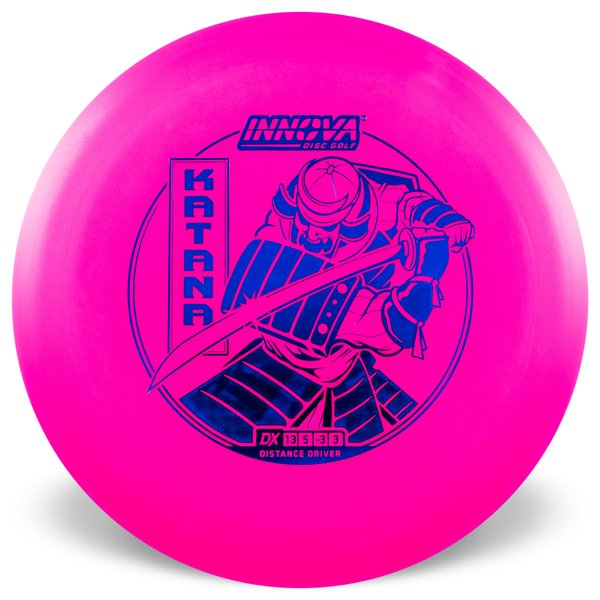 Innova Disc Golf Canada DX Katana Distance Driver Distance Driver Distance Driver	Firm grip	gooddurability	Stable flight path		Resistant to scratches	Ideal for advanced players Flexible in cooler conditions	Great for distance and control	Maintains stability over time	Comfortable for grip  good Glide