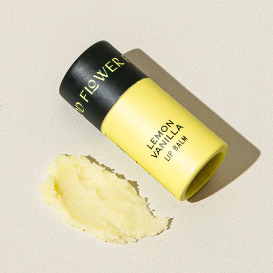 lemon vanilla organic lip balm