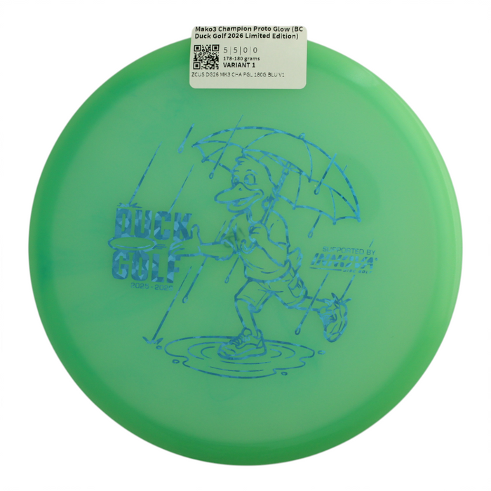 Mako3 Champion Proto Glow (BC Duck Golf 2026 Limited Edition)
