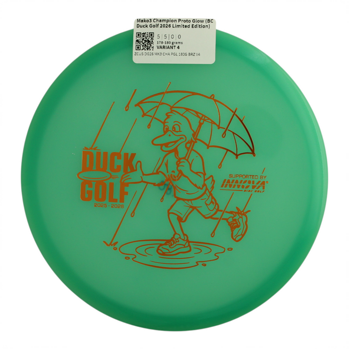 Mako3 Champion Proto Glow (BC Duck Golf 2026 Limited Edition)