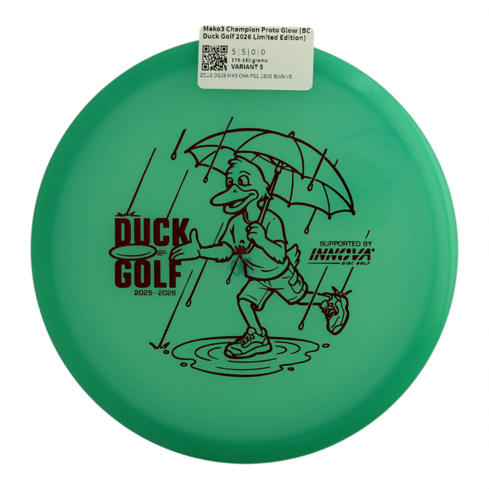 Mako3 Champion Proto Glow (BC Duck Golf 2026 Limited Edition)