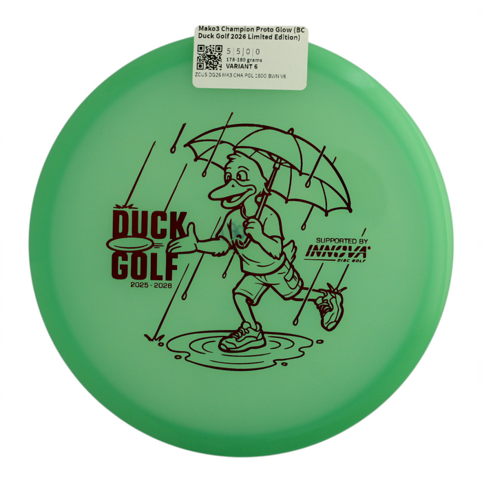 Mako3 Champion Proto Glow (BC Duck Golf 2026 Limited Edition)