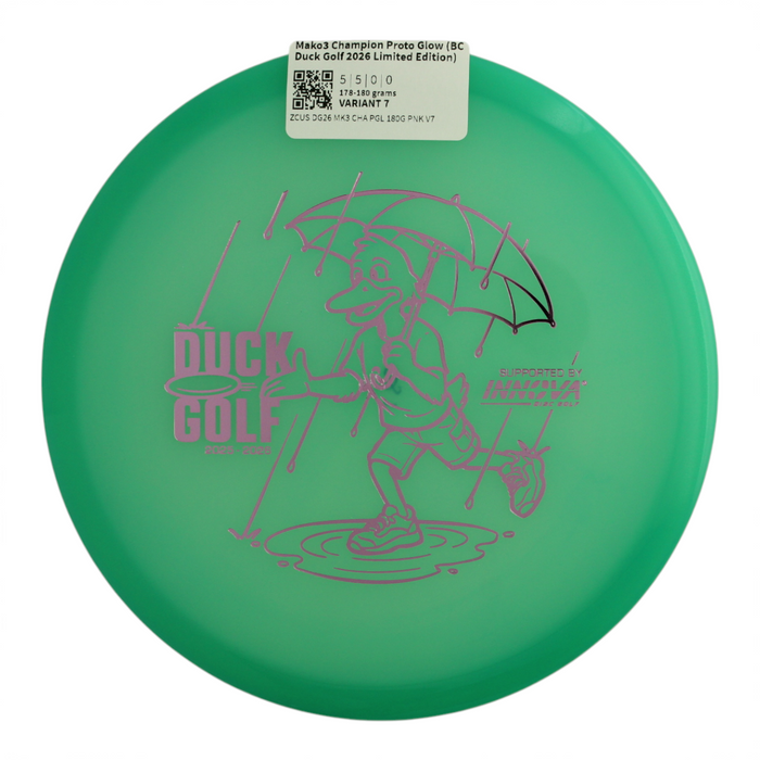 Mako3 Champion Proto Glow (BC Duck Golf 2026 Limited Edition)