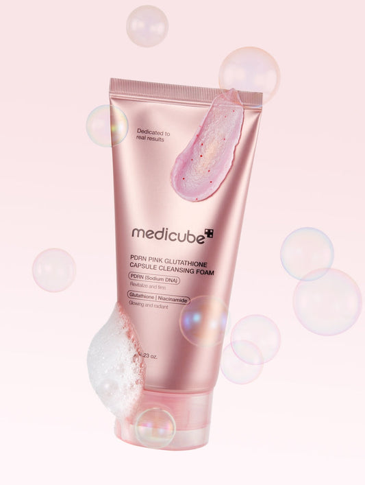 [Medicube] PDRN Pink Glutathione Capsule Cleansing Foam 120g