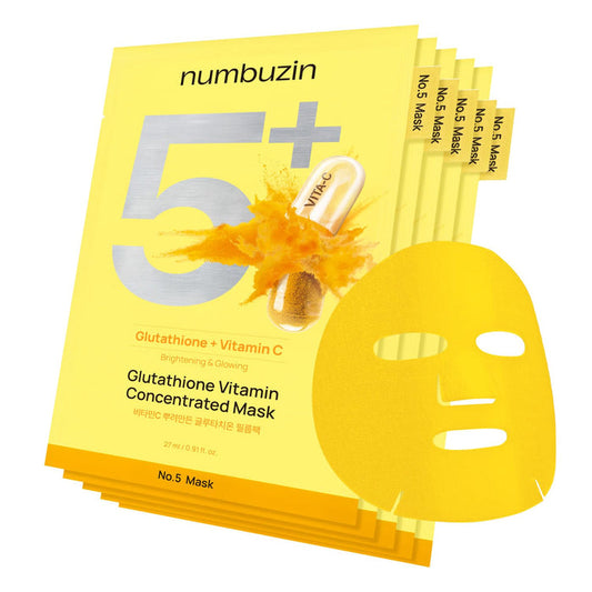 numbuzin No.5+ Glutathione Vitamin Concentrated Mask (5Ea)
