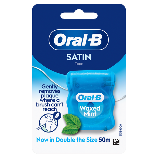 Oral-B Satin Tape Waxed Mint 50m