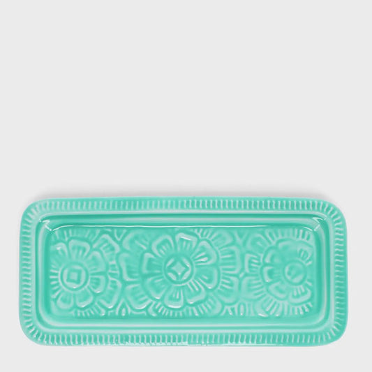 Rex Enamel Trinket Tray - Aqua - Precious Sparkle