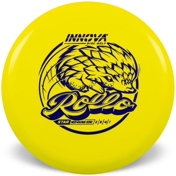 Innova Disc Golf Canada  Champion  Rollo Superior grip	Good durability	Consistent flight path	Suitable for all skill levels	Good for distance and control	Versatile for different shots understable great for roller shots good glide