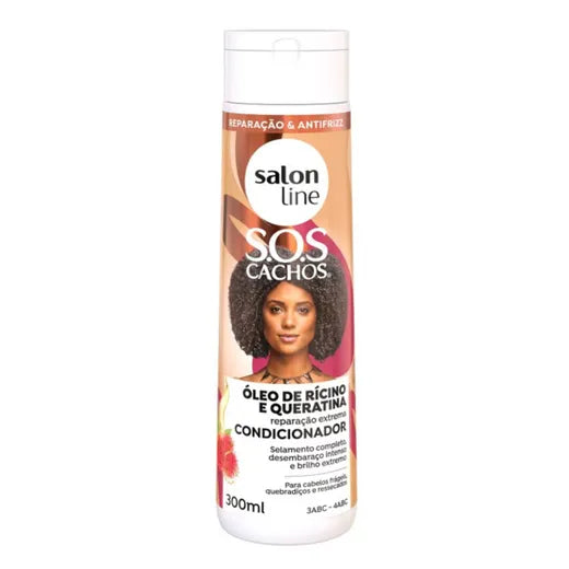 Salon Line S.O.S Cachos Hydration Keratin & Castor Oil Conditioner 300ml