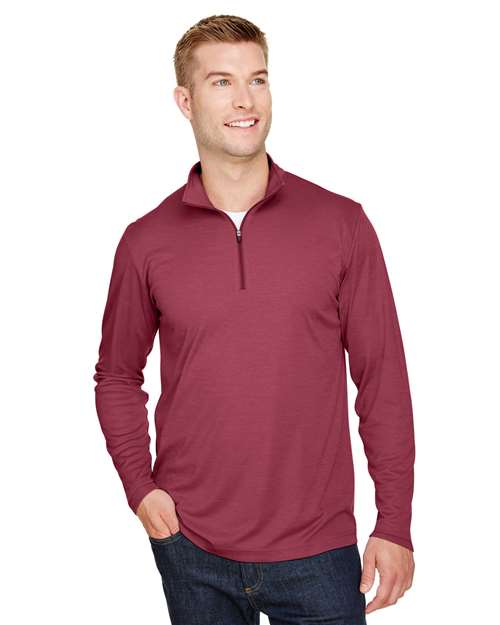Team 365 TT31H - Men's Zone Sonic Heather Performance Quarter-Zip Pullover