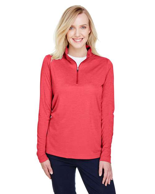 Team 365 TT31HW - Women's Zone Sonic Heather Performance Quarter-Zip Pullover