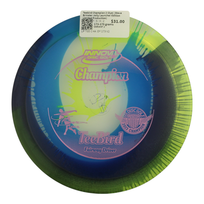 Teebird Champion I-Dye (Steve Brinster Jolly Launcher Edition - Limited Production)