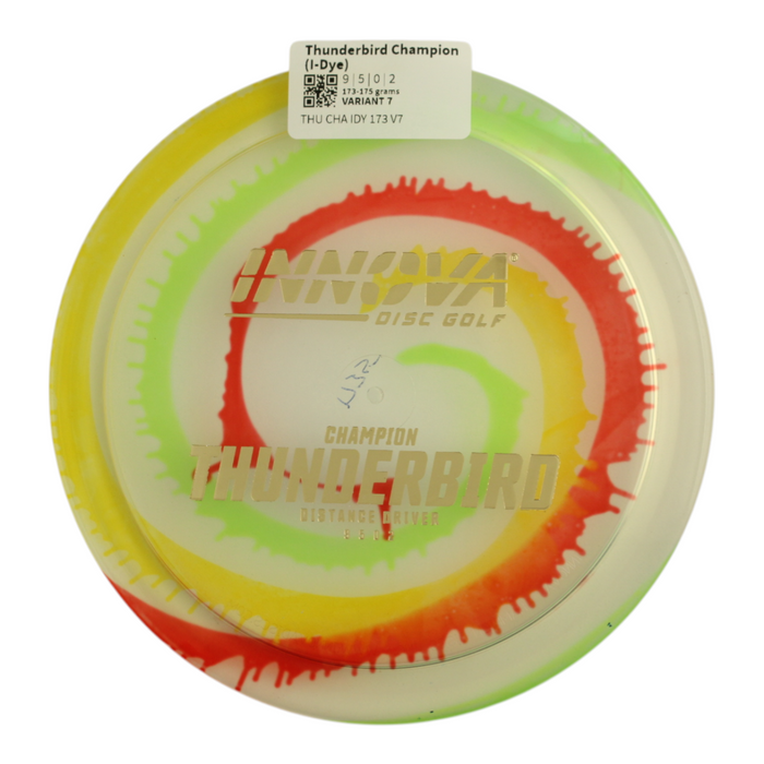 innova Disc Golf Canada Champion Thunderbird 	Impact Resistant	Premium Grip	Reliable Control	Fade Hold overstable No turn good glide