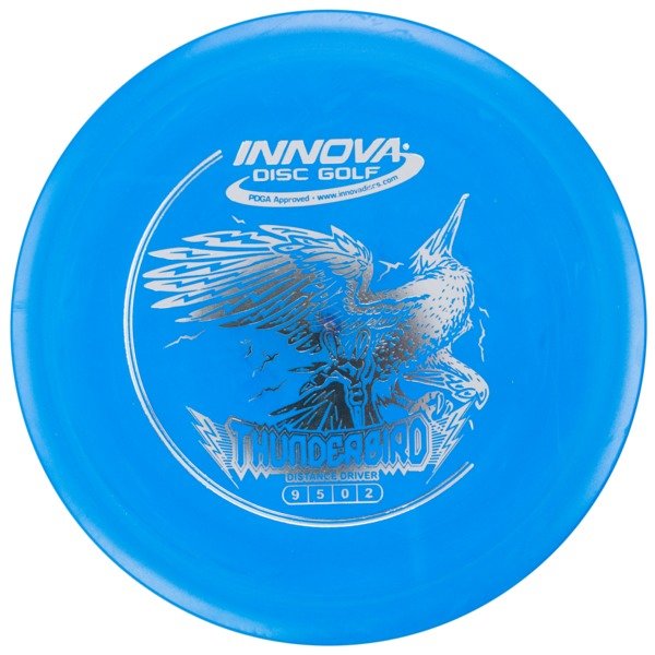 innova Disc Golf Canada Champion Thunderbird 	Impact Resistant	good Grip	Reliable Control	Fade Hold overstable No turn good glide