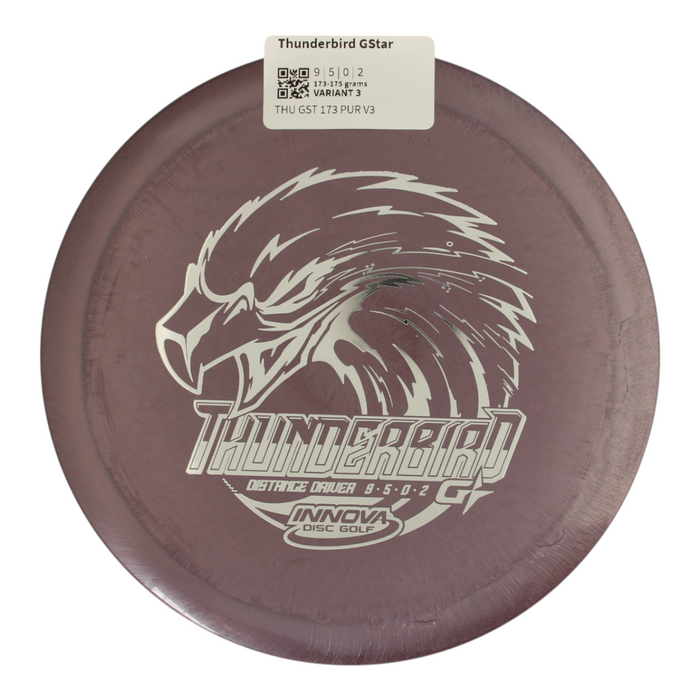 innova Disc Golf Canada Champion Thunderbird 	Impact Resistant	good soft Grip	Reliable Control	Fade Hold overstable No turn good glide