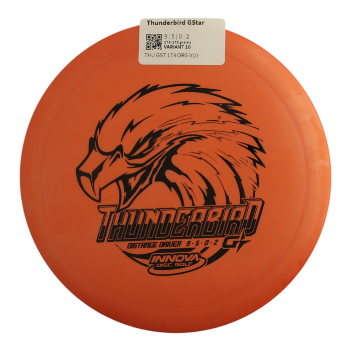 innova Disc Golf Canada Champion Thunderbird 	Impact Resistant	good soft Grip	Reliable Control	Fade Hold overstable No turn good glide