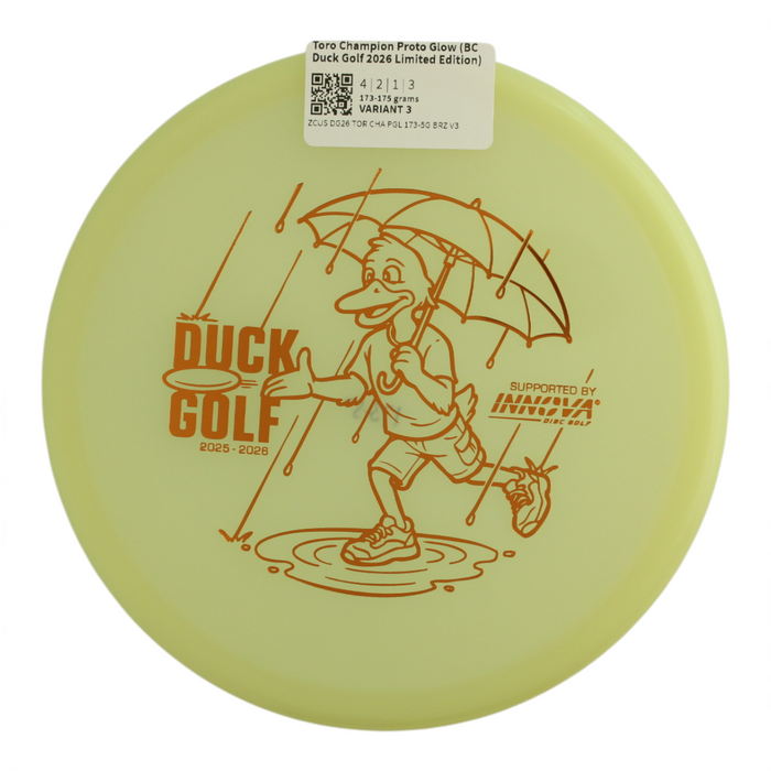 Toro Champion Proto Glow (BC Duck Golf 2026 Limited Edition)