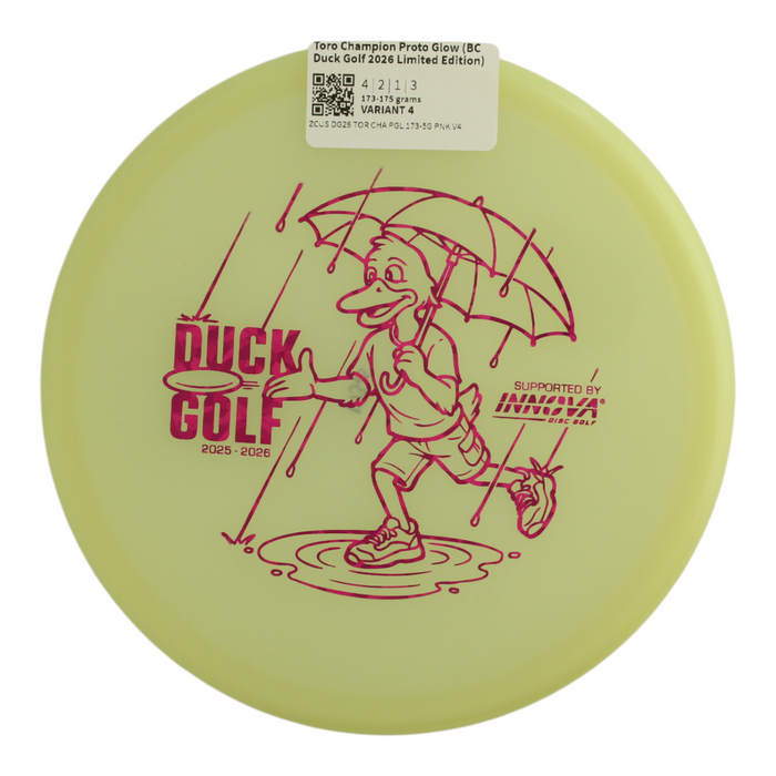 Toro Champion Proto Glow (BC Duck Golf 2026 Limited Edition)