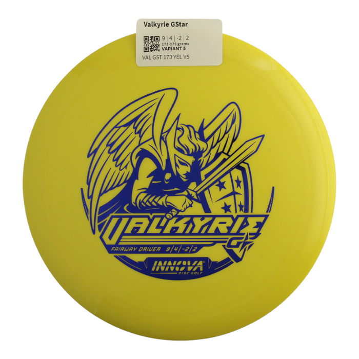 Innova Disc Golf Canada Champion Gstar Valkyrie Distance Driver Grippy feel	base durability	Flexible in cooler conditions	Great for distance and control	Maintains stability over time	Comfortable for grip Straight shots