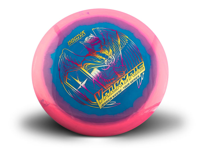 Valkyrie Halo Star (Jessica Weese 2024 Tour Series) Grippy feel	Good durability	Flexible in cooler conditions	Great for distance and control	Maintains stability over time	Comfortable for grip